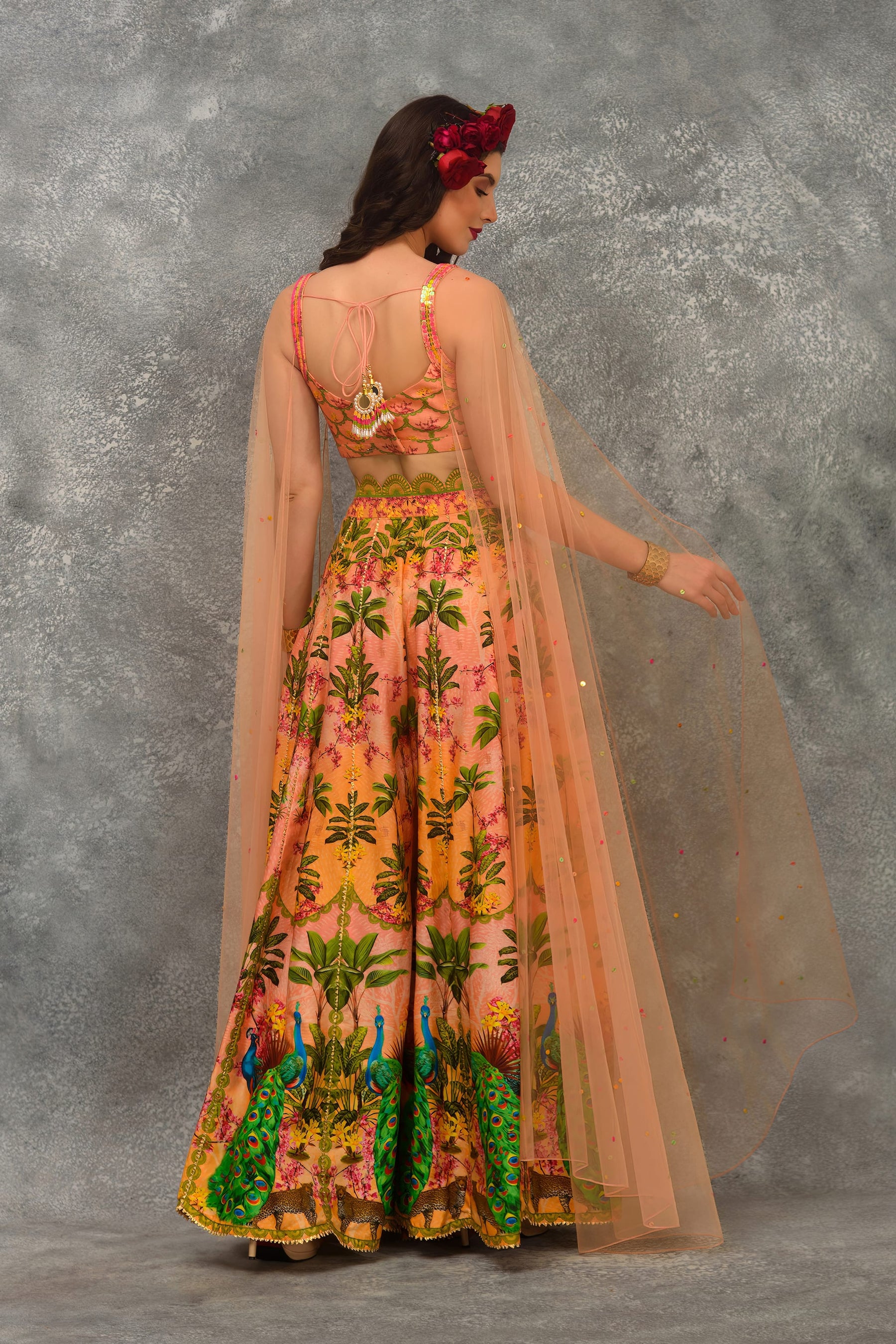 Peacock Sharara Set