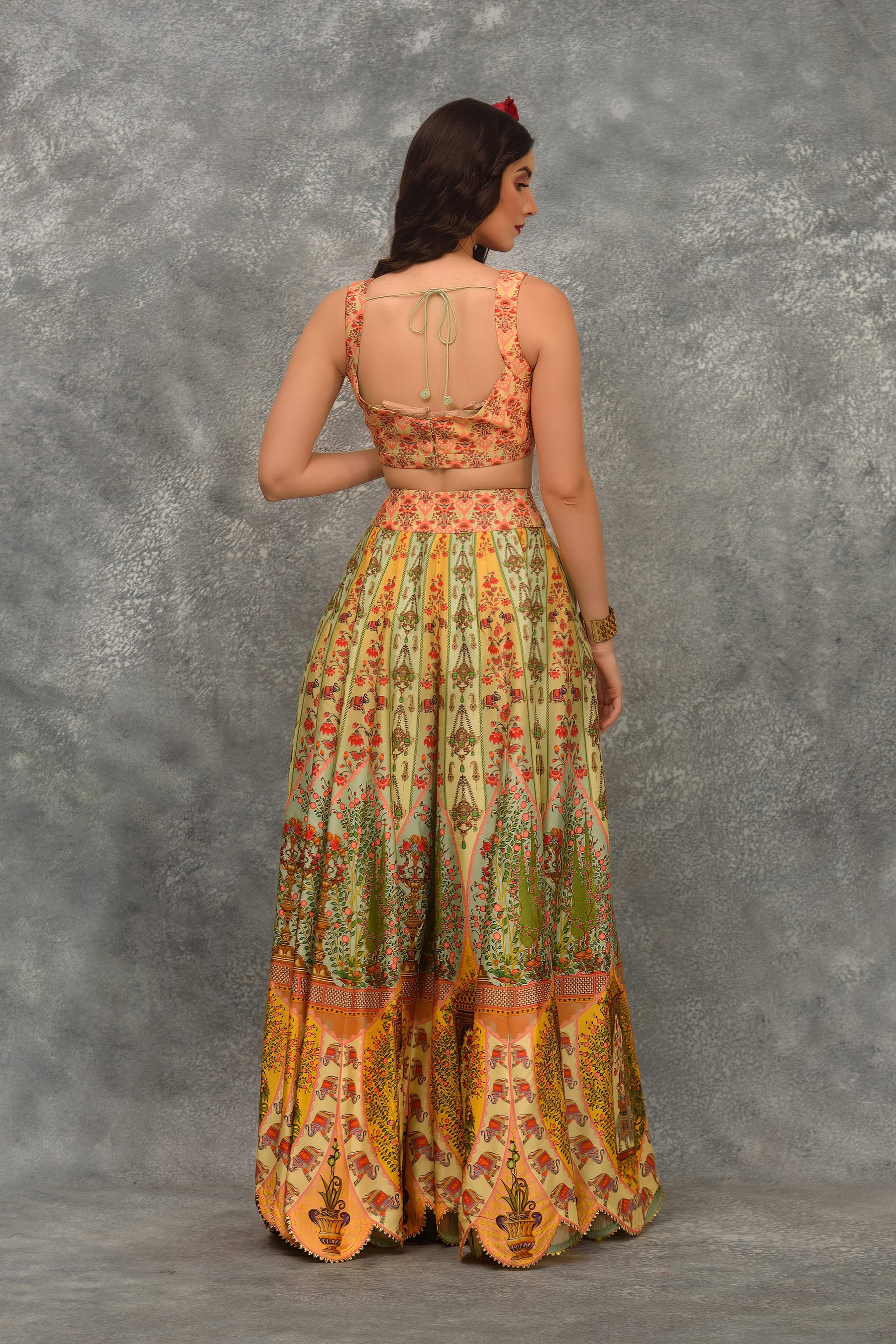 Elephant Sharara Cape