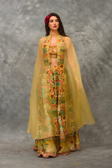Camel Sharara Cape