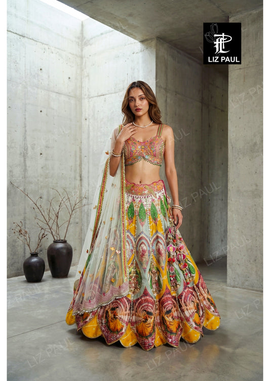 Twirling Girl Mosaic Lehenga