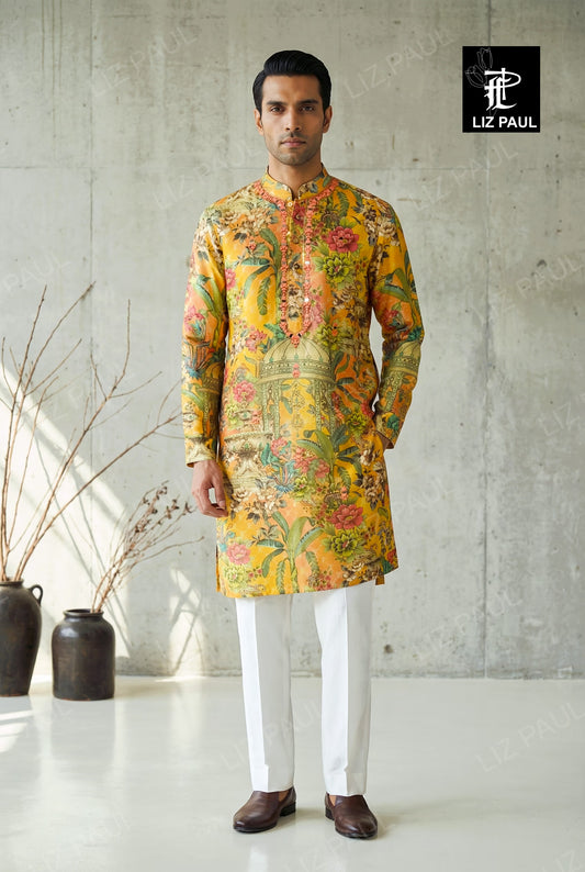 Gulposh Tomb Print Kurta Set