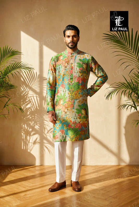 Begum Print Kurta Set